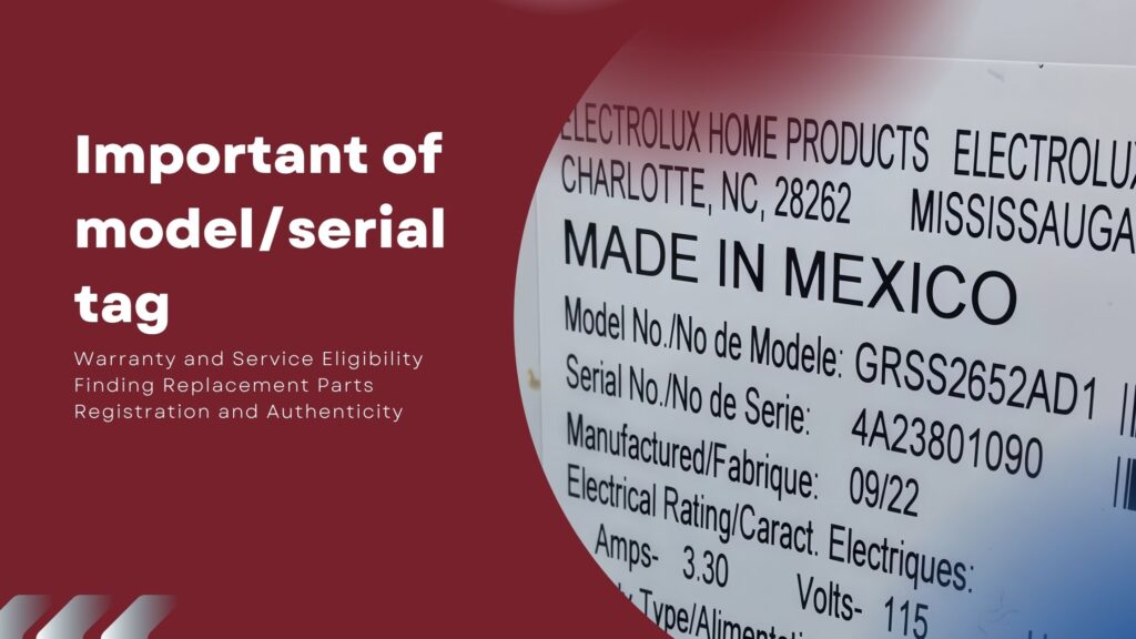 How important is the model/serial tag to your appliance